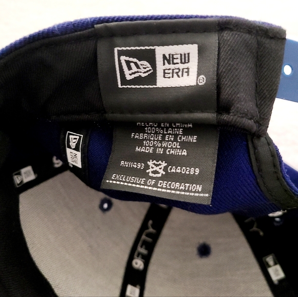 Vintage Los Angeles Dodgers New Era Blue Snapback Hat 9Fifty World Series Champs - Picture 8 of 9